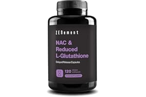 ZENEMENT Glutathione with NAC - Synergistic Formula, N-Acetyl-Cysteine 300mg and Glutathione - 120 Capsules - 4 Month Supply
