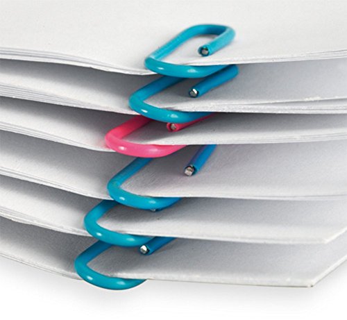 leisial 100  pcs clips de papel Clips de archivo oficina papeler  a de colores Color unidades