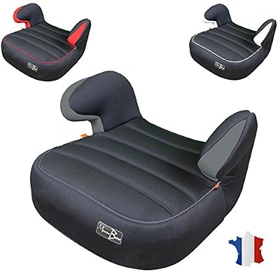 Monsieur Bébé ® Siège auto, rehausseur auto groupe 2 et 3 de 15Kg à 36Kg - 100% fabriqué en France - Trois coloris - Norme ECE R44/04