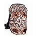 Produktbild QHGstore Haustier-Träger-Hundefrontseiten-Brust-Rucksack Fünf Löcher-Rucksack-Hundeim freien Träger-Einkaufstasche Leopardenmuster Leinwand & M M