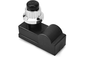 Onlyfire 14431 Générateur d'étincelles 2 prises mâles Batterie "AA" Bouton poussoir pour barbecue Allumage Piezo pour 2 brûleurs, bouton argenté