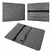 Produktbild Tasche Hülle für Laptop Case Ultrabook Cover Notebook 17 - 17.3 Zoll Filz Sleeve Schutzhülle Bag aus strapazierfähigem Filz in Grau mit Innentaschen und sicheren Verschluss von NAUC, Farben:Hell Grau, Notebook:Medion Erazer P7648