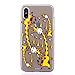 Produktbild iPhone X Hülle, Hozor Niedlich Persönlichkeit Mode Serie Ultra Dünn TPU Bumper Case Kratzfest Backcover Schutzhülle Transparent Schale Flexible Weiche Silikonhülle Crystal Klar Handyhülle - Süße Giraffe