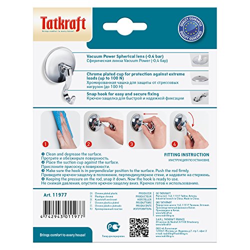 Tatkraft Magic Easy Montage Set 2 Saugnapf Haken Kunststoff Verchromt - 3