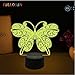 Produktbild Hübsche geführte Lampe der Schmetterlings-Lampe 3D dekorative Tischlampe Usb führte Nachtlicht Novlety-Geschenk für Kindergeburtstag