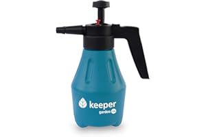 Keeper Pulverizador Bomba Presión Garden 1,5L | Boquilla Ajustable | Válvula de Seguridad | Bomba de presión Uso Doméstico y Jardinería | Pulverizador para Plantas
