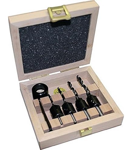 FAMAG 3577 Set Of Cutters 4 Mm With Depth Stop, Countersunk Diameter 12 Mm
