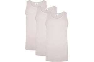 Keanu Mens Winter Warm 0.45 Tog Brushed Polyester Thermal Vests - Pack of 3 - Sleeveless Vest Baselayer in Sizes S M L XL 2XL