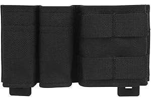 WARMHEARTTING Molle 5,56mm 9mm Triple Rivista Borsa Porta Caricatori Tasca portariviste Tattica Porta Caricatore Caccia Softair Accessori