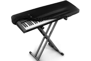 Kaxich Klavier Abdeckung, 88 Tastatur Elektronische Klavierabdeckung Dehnbare Klaviertastatur Staubdicht Abdeckung mit Kordelzug Piano Key Cover Schutz für Klaviertastatur