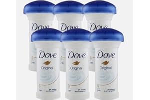 Rayni Beauty Deals Dove Desodorante Stick Crema Hidratante Champiñones - Original - 50 ml (Paquete de 6)