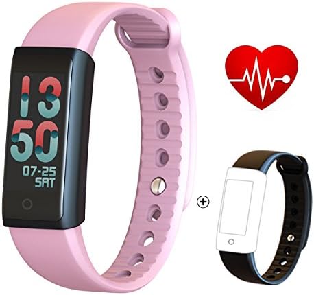 Fitness Tracker Watch HR Fitness Trackers Devices Activity Tracker IP68 Waterproof Sleep Heart Rate Monitor Calorie and Step Pedometer Blood Pressure Monitor with Remote Control Photography for Women, Ladies, Men
