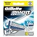 Gillette MACH3 Turbo Razor Blades - Enriched with Aloe Vera and Vitamin E - Pack of 8 Refills