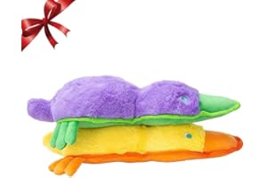 JOYELF Pluszowa piszcząca zabawka dla psa, wypchany jeż, zabawka do żucia dla średnich i dużych psów, przytulanka, miękka zabawka dla psów, trwała zabawka z piszczałkami, 2 szt