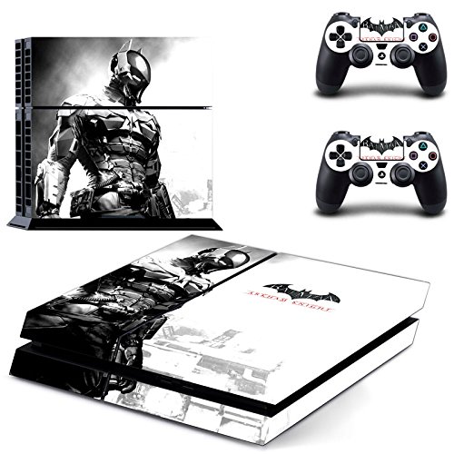 Preisvergleich Produktbild Playstation 4 + 2 Controller Aufkleber Schutzfolie Set - Batman Arkham Knight (2)