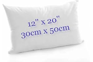 GENERIC Rectangular Oblong Hollowfibre Cushion Pads Inner Inserts - Bounce Back Cushions (12x20)