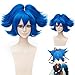 Produktbild EDAY Blauer Zöpfchen Cosplay Perücke Touken Ranbu Sayo Samonji Kostüm Party Haar
