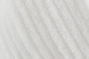 HADSON King Cole Yummy Chunky Crochet Yarn, 100% Polyester Plush Texture Knitting Wool for Blankets, Throws, Scarves & Shawls - 100g Balls - White (2209) - Pack of 3