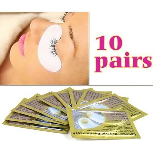 SODIAL(TM) 20 Anti-Wrinkle Eyelash Extension Eye Gel Pads