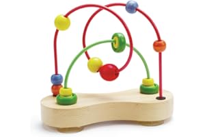 Hape Laberinto Bebé Doble | Juguete de Madera para el Desarrollo de Habilidades Tempranas