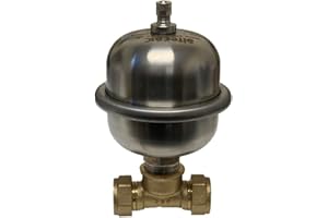 Altecnic Reflex Stop Noisy Pipes for Baths Taps Basins Toilets Prevent Water Hammer Banging pipes Arrester Water Shock Preventer Thumping Pipes 2 x 15mm Compression Tee Easy Fit