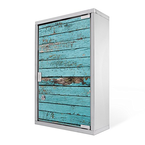 Medizinschrank groß Edelstahl abschließbar 30x45x12cm Arzneischrank