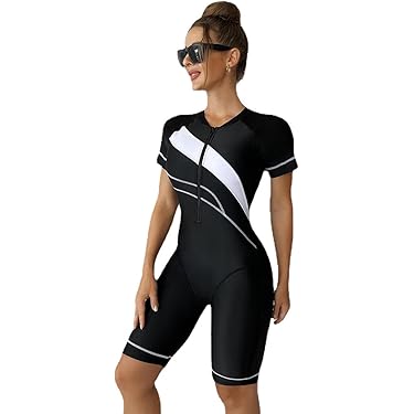 ⭐︎Ameri⭐︎RASH GUARD BODY SUIT TOP Roxy Women's Standard Rash Guard UPF 50+Full Zip Long Sleeve