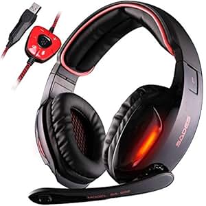 SADES SA902 7.1 Surround Sound Pro st&eacute;r&eacute;o USB Gaming Headset Bandeau