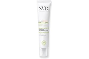 SVR - Sebiaclear Crème SPF50+ - Protection solaire anti-imperfections – Pour peaux mixtes à grasses, sensibles ou à tendance acnéique – Niacinamide 4%, Gluconolactone, Filtres UVA/UVB – 40 ml