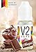 Produktbild V2 Vape E-Liquid Nougat - Luxury Liquid für E-Zigarette und E-Shisha Made in Germany aus natürlichen Zutaten 10ml 0mg nikotinfrei