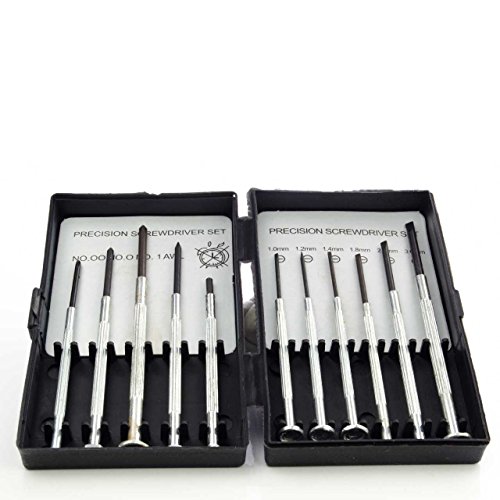 SIDCO ® 12 tlg. Feinmechanik Schraubendreher Uhrmacherwerkzeug Ahle Werkzeug Werkzeugset