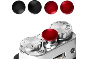IKOPFLN 4 Stück Auslöser, Aluminiumlegierung Konkaver Auslöser Knopf,für X100VI X-T30 X-T20 X-T10 X-T5 X-T4 X-T3 X-PRO