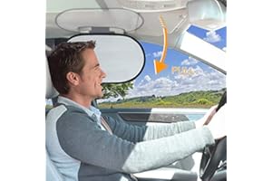 WANPOOL Car Interior Roof Handle Sunshade & Sun Blocker for Driver