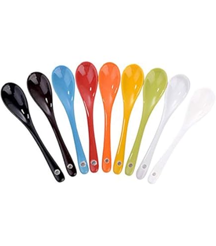 Set Di 7 Cucchiaini Da Caffè In Ceramica - Colorati E Pratici Per Bar, Casa E Eventi - Foto 6