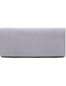 VINCENT PEREZ, Clutch, Abendtaschen, Umhängetaschen, Unterarmtaschen aus Satin, mit abnehmbarer Kette (120 cm)...