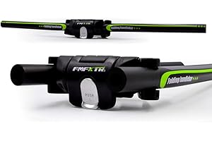 UPANBIKE Vélo pliant Scooter guidon pliable Quick Release Guidon 31,8/25,4 mm en alliage d'aluminium Bar,noir + vert