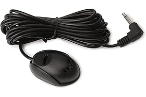 GONFEN ES009 Universal 3M Length Mini External Microphone with Standard 3.5 mm DC Plug for Car Radio BT Call Audio GPS Stereo Navigation or PC Laptop Recording