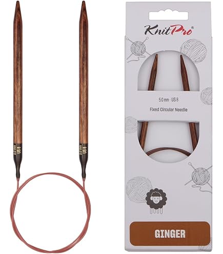 Lana Grossa Rundstricknadel Aus Birkenholz – Farbig, Ergonomisch, Ideal Für Pullis, Schals & Mützen (60 Cm, Nadelstärke 4,0 Mm)