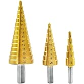 3 Par&ccedil;a HSS Kademeli Matkap Ucu Seti &ndash; Sac ve Metal Delme Ucu &ndash; 4-12 mm / 4-20 mm / 4-32 mm