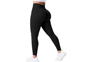 Yiifit Scrunch Sports Legginsy damskie z wysokim stanem, boom Booty Push Up Gym Fitness Workout bezszwowe spodnie do jogi