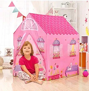 Ajudiya?s Jumbo Size Extremely Light Weight , Water Proof Kids Play Tent House for 10 Year Old Girls and Boys (Doll House)