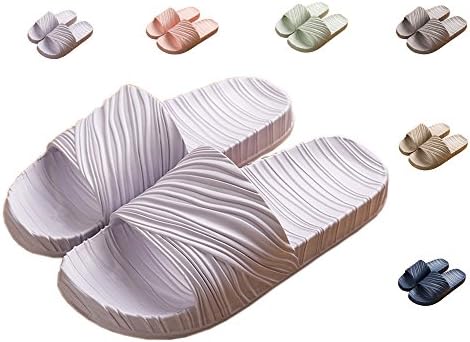 Indoor Slippers Bathroom Women and Men’s Slipper Sandal Summer Non-Slip with Foot Massage Fashion Slipper Purple UK 5.5-6