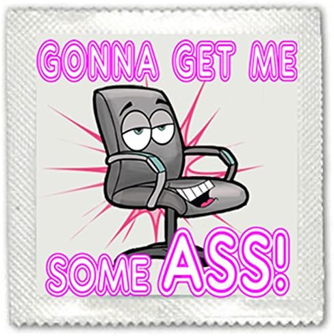 4x Get Me Some Ass Funny Novelty Condom Condoms -- For Hen Parties / Do, Stag Nights, Birthday Gifts, Parties, Icebreakers etc --- Fully CERTIFED AND SAFE CE FDA SABS ISO approved