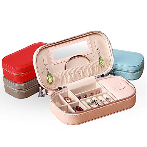 Preisvergleich Produktbild Schmuckkästchen Koffer Schmuck Aufbewahrungsbox Reise Schmuck Aufbewahrungsbox Schmuck Aufbewahrungsbox Prinzessin Ohrringe Halskette Lagerung Einfache Tragbare Schmuckschatulle Aufbewahrungsvitrine f