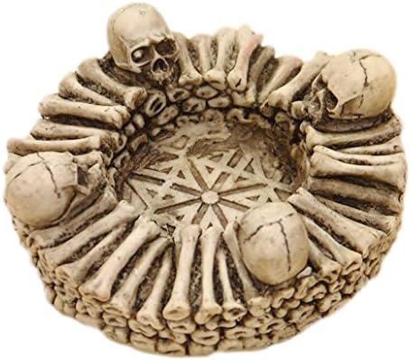 WOFULL Skull Gray Ashtray Resin Ashtray Home Table Top Decoration Ashtray