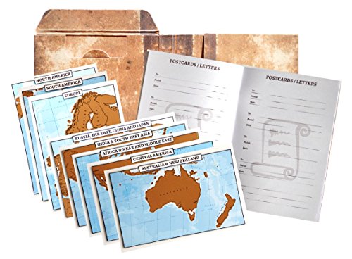 Scratchy Planet Travel Journal – Reisetagebuch für Reisenotizen, inklusive acht Landkarten zum Rubbeln, Weltkarte zu freikratzen - 2