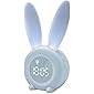 Homealexa Kinder Lichtwecker Cute Rabbit Wake Up Kinderwecker Creative Nachttischlampe Snooze-Funktion, zeitgesteuertes…