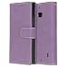 Produktbild Nokia Lumia 930 Hülle, Chreey Matt Leder Tasche Retro Handyhülle Magnet Flip Case mit Kartenfach Geldbörse Schutzhülle Etui [Lila]