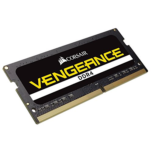 Corsair CMSX16GX4M2A2400C16 Vengeance 16 GB (2 x 8 GB) DDR4 2400 Mhz C16 204 Pin SODIMM Performance Notebook Memory - Black