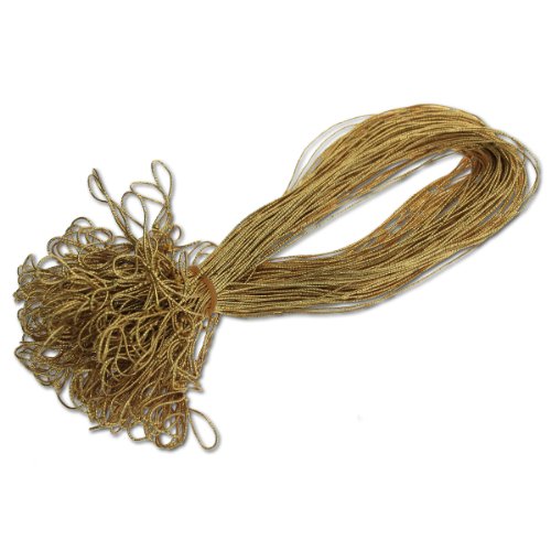 100 Stück Schmuck-Gummiband // GOLD // zum Fixieren von Doppelkarten und Einlegeblätter